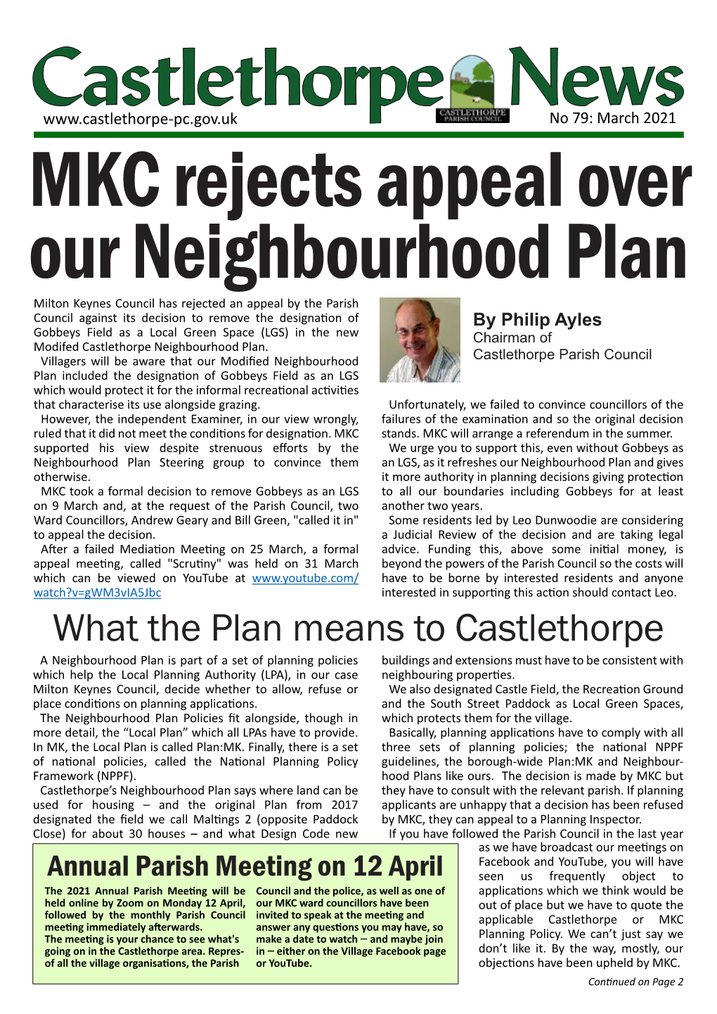 Castlethorpe News March 2021