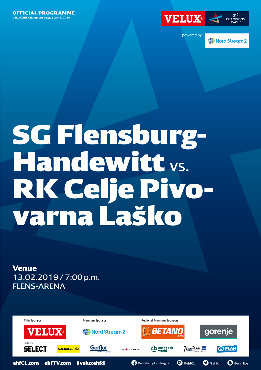 SG Flensburg- Handewitt Vs. RK Celje Pivo- Varna Laško