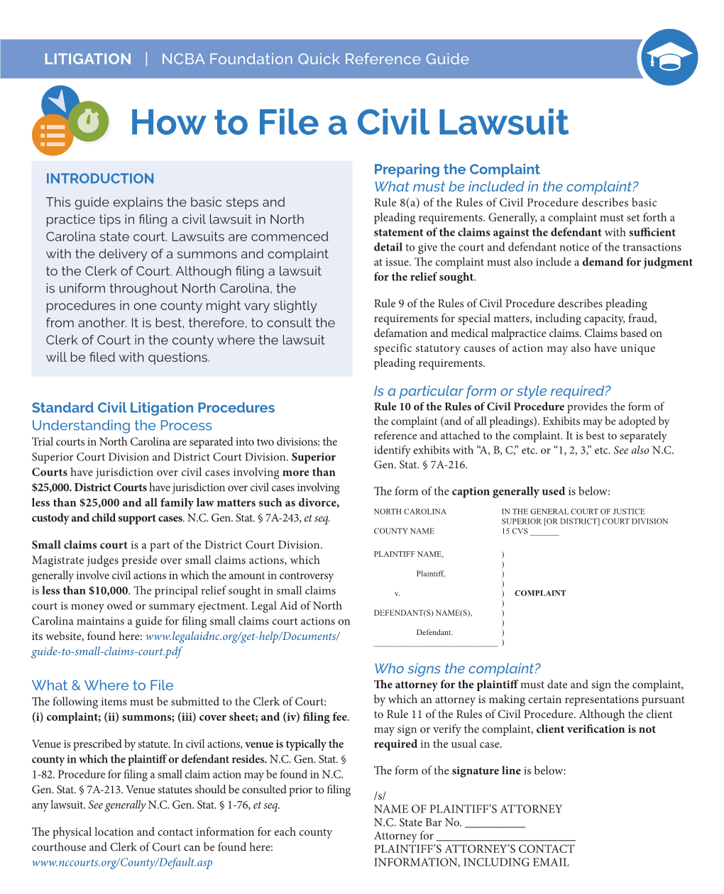 How to File a Civil Lawsuit