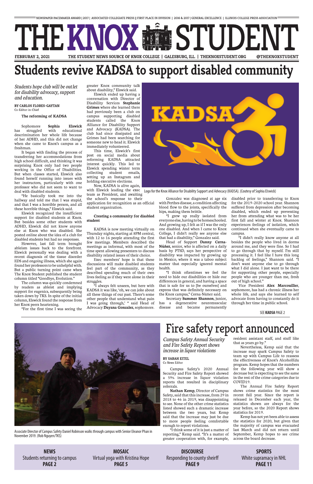 Students Revive KADSA to Support Disabled Community Students Hope Club Will Be Outlet Greater Knox Community Talk About Disability,” Elswick Said