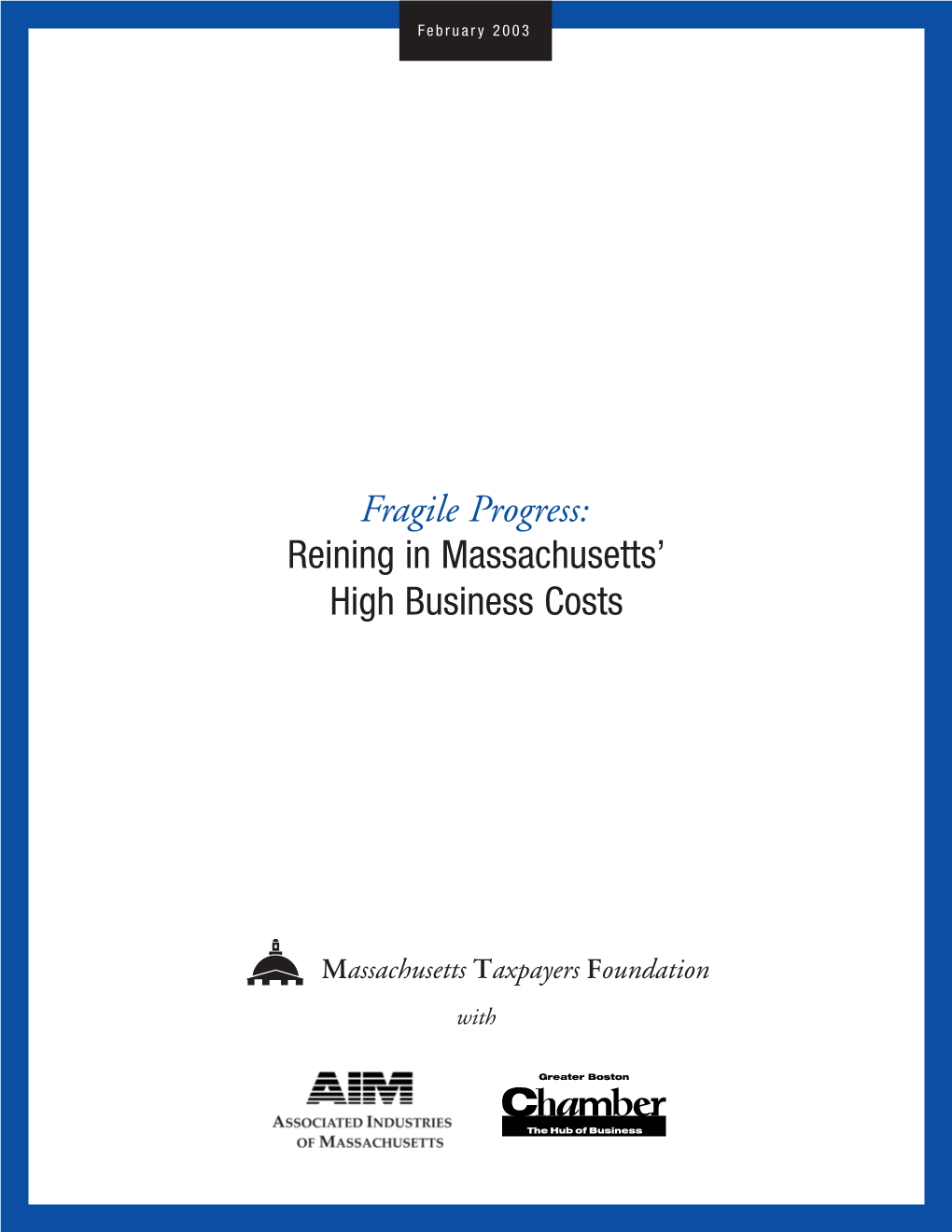 MTF Business Costs Report