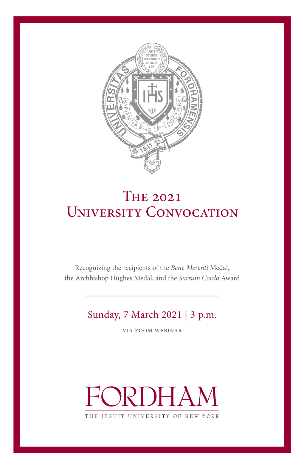 The 2021 University Convocation