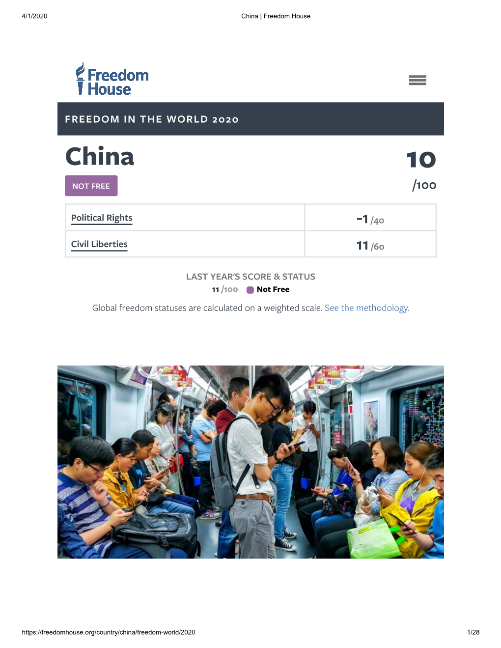 China | Freedom House