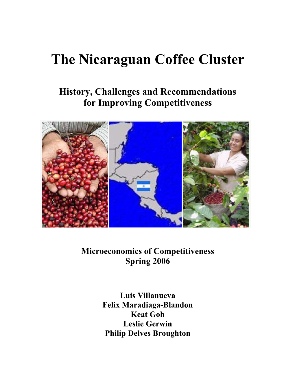 The Nicaraguan Coffee Cluster