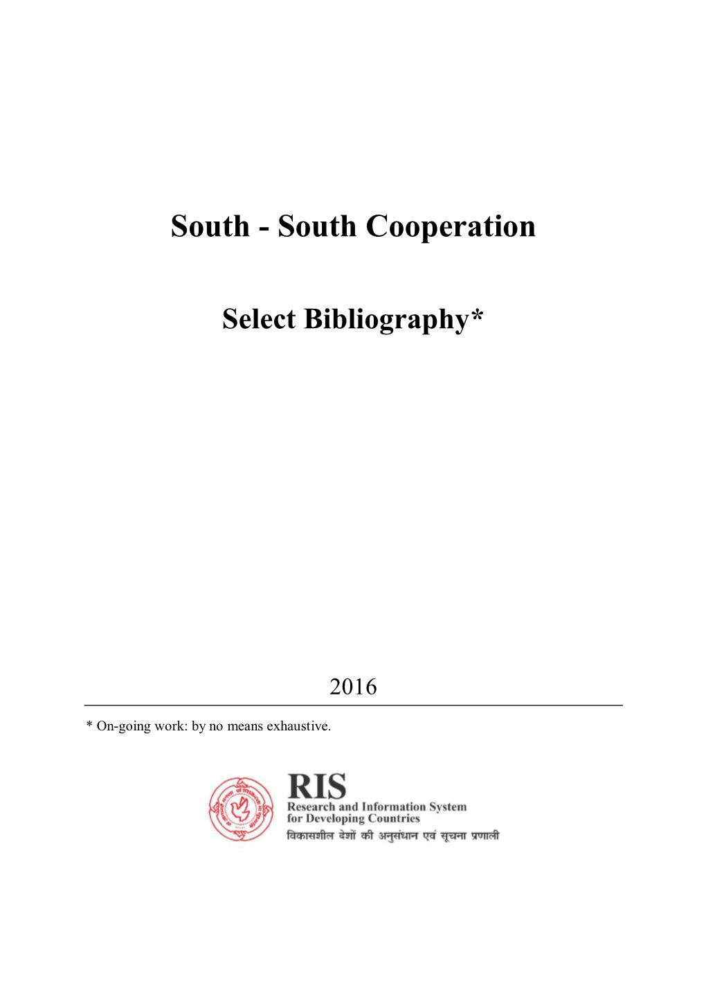 South Cooperation