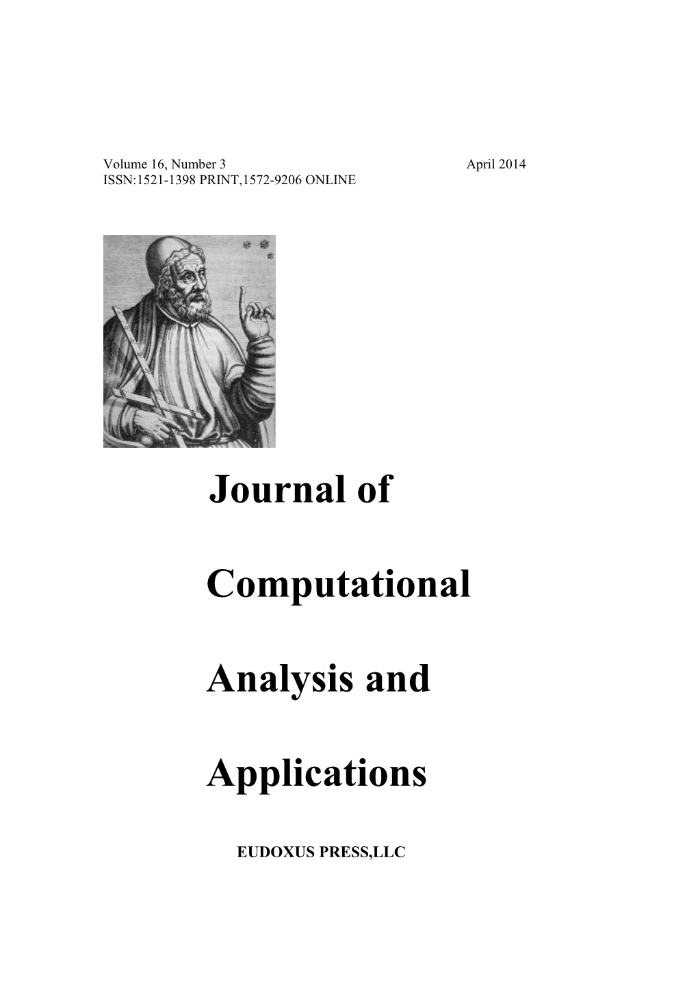 Journal of Computational Analysis and Applications