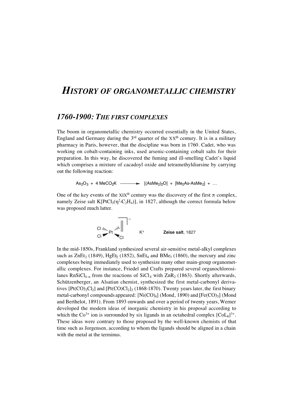 History of Organometallic Chemistry 7