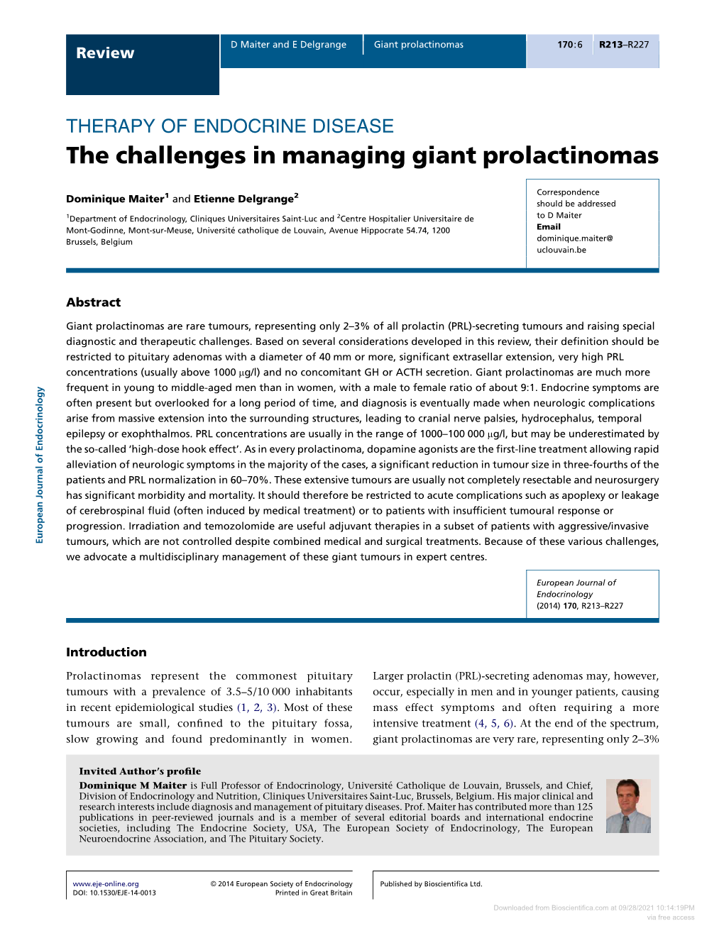 The Challenges in Managing Giant Prolactinomas
