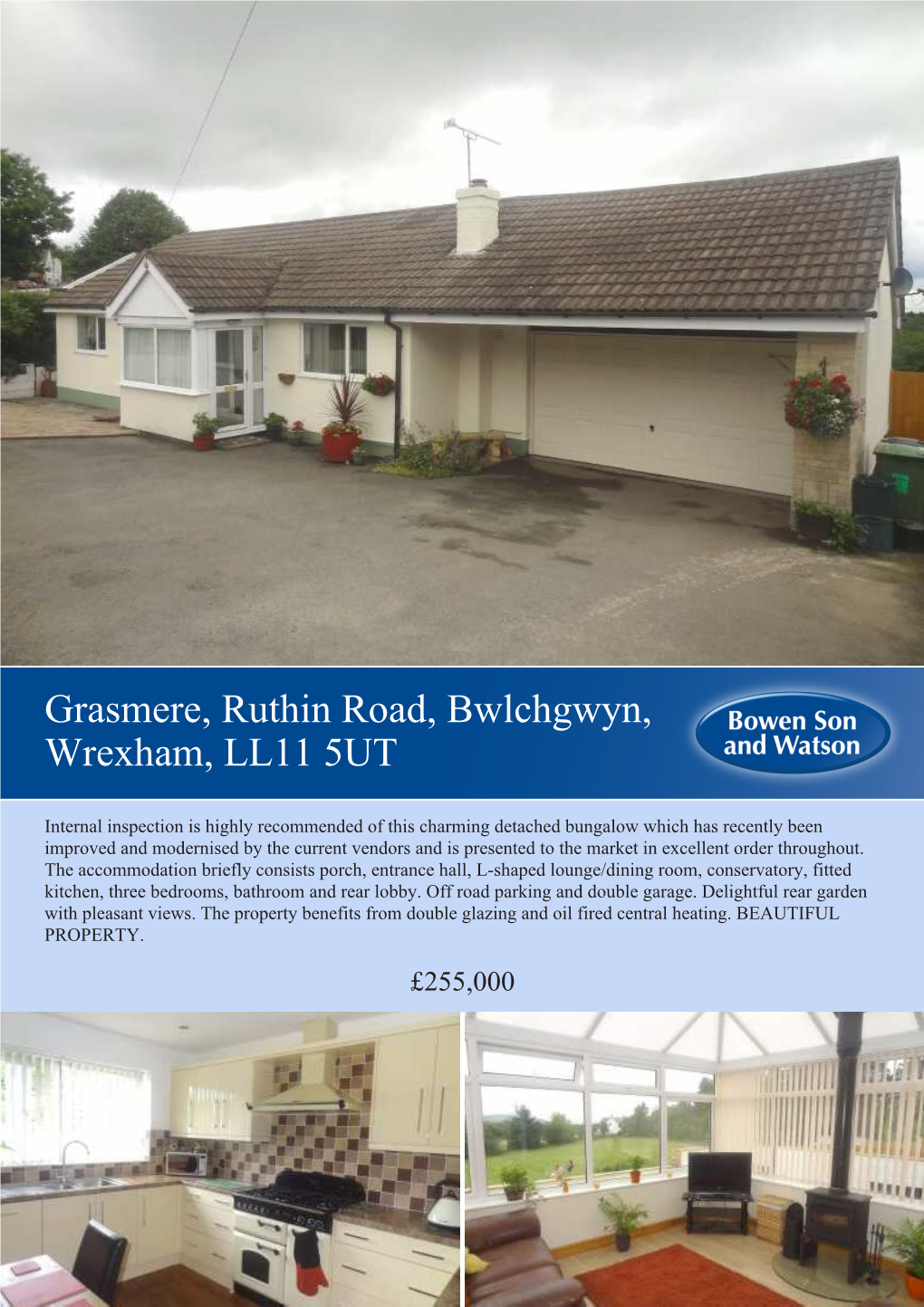 Grasmere, Ruthin Road, Bwlchgwyn, Wrexham, LL11 5UT