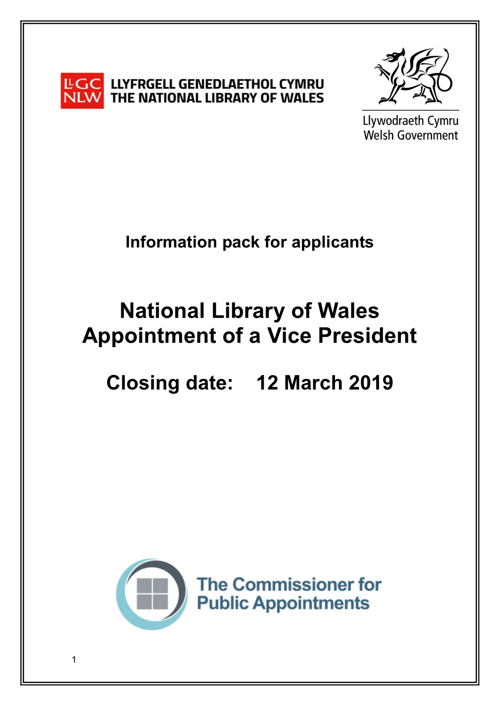 National Library of Wales Appointment of a Vice President