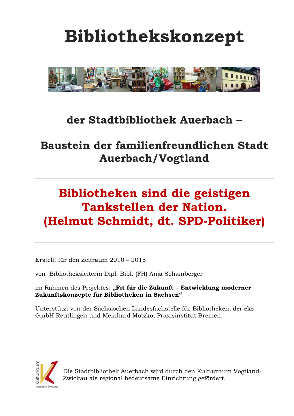 Bibliothekskonzept Auerbach Vogtland