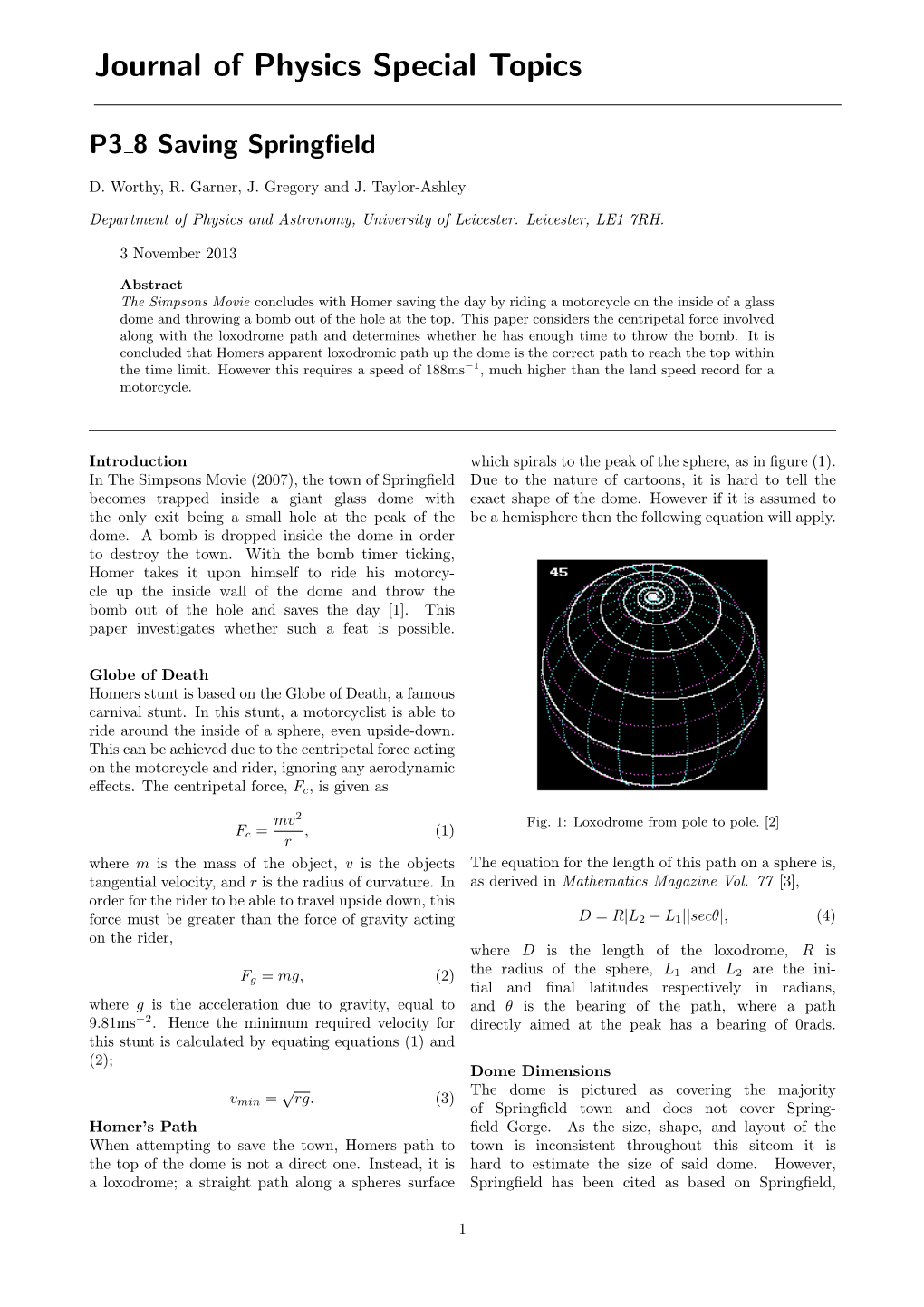 Journal of Physics Special Topics