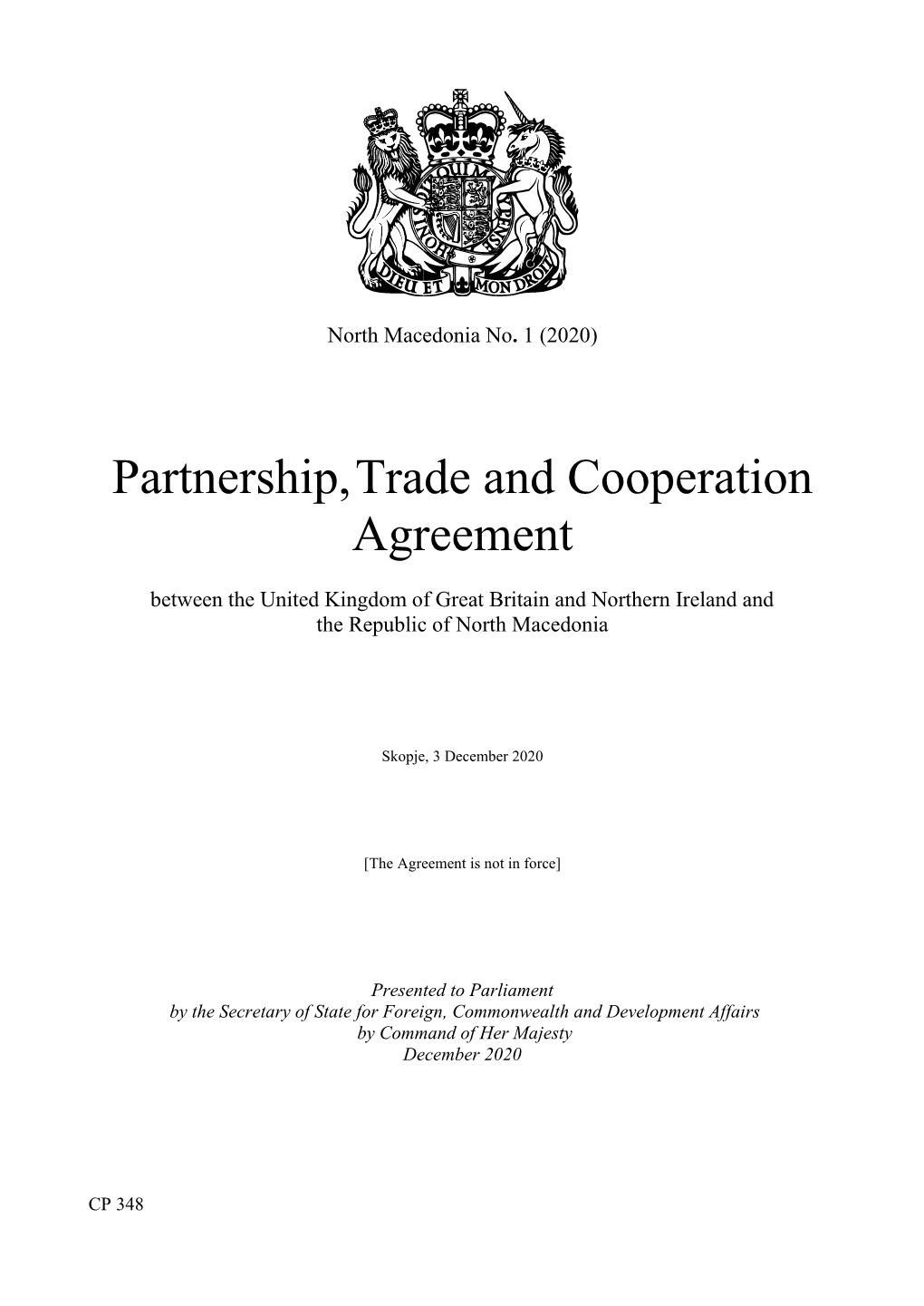 Partnership, Trade and Cooperation Agreement