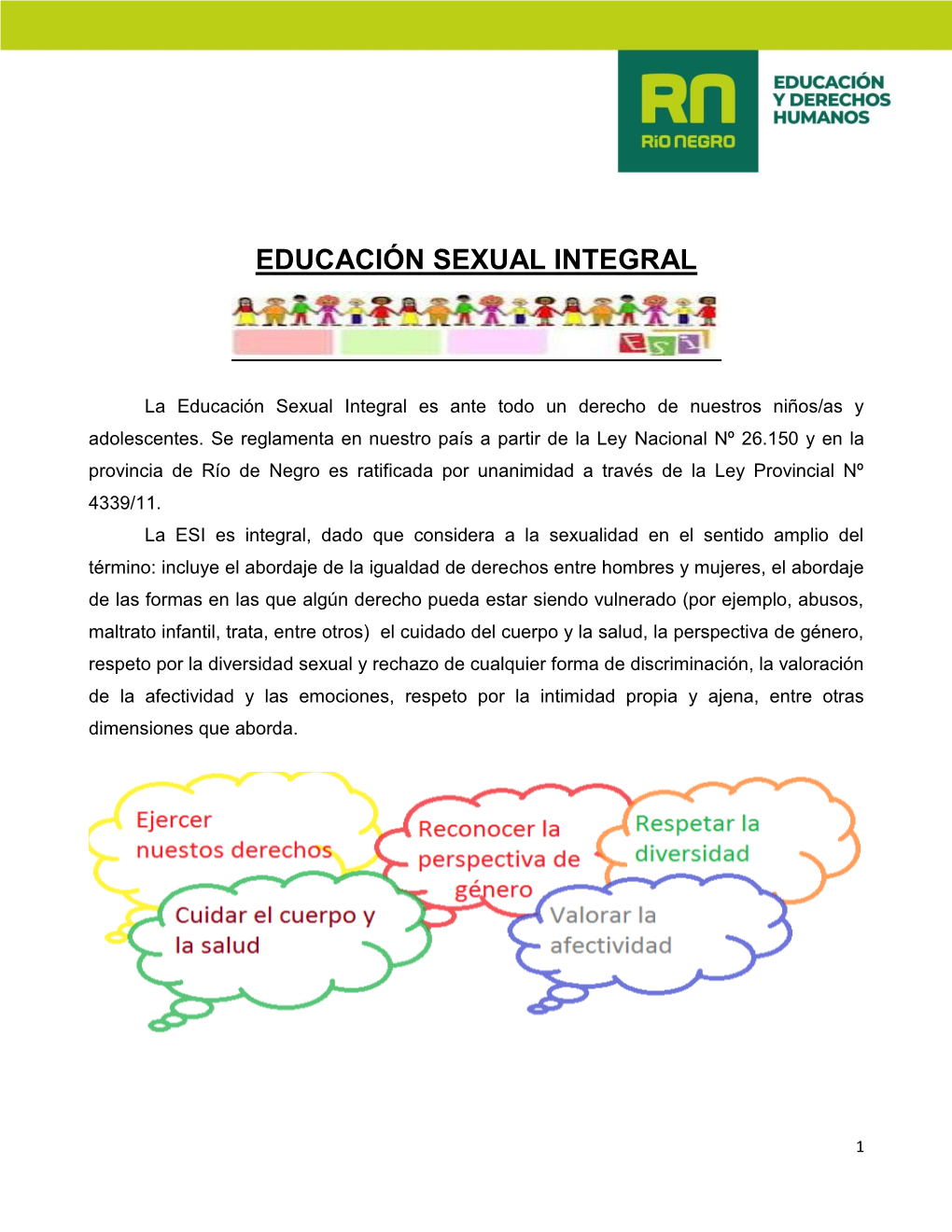 Educación Sexual Integral