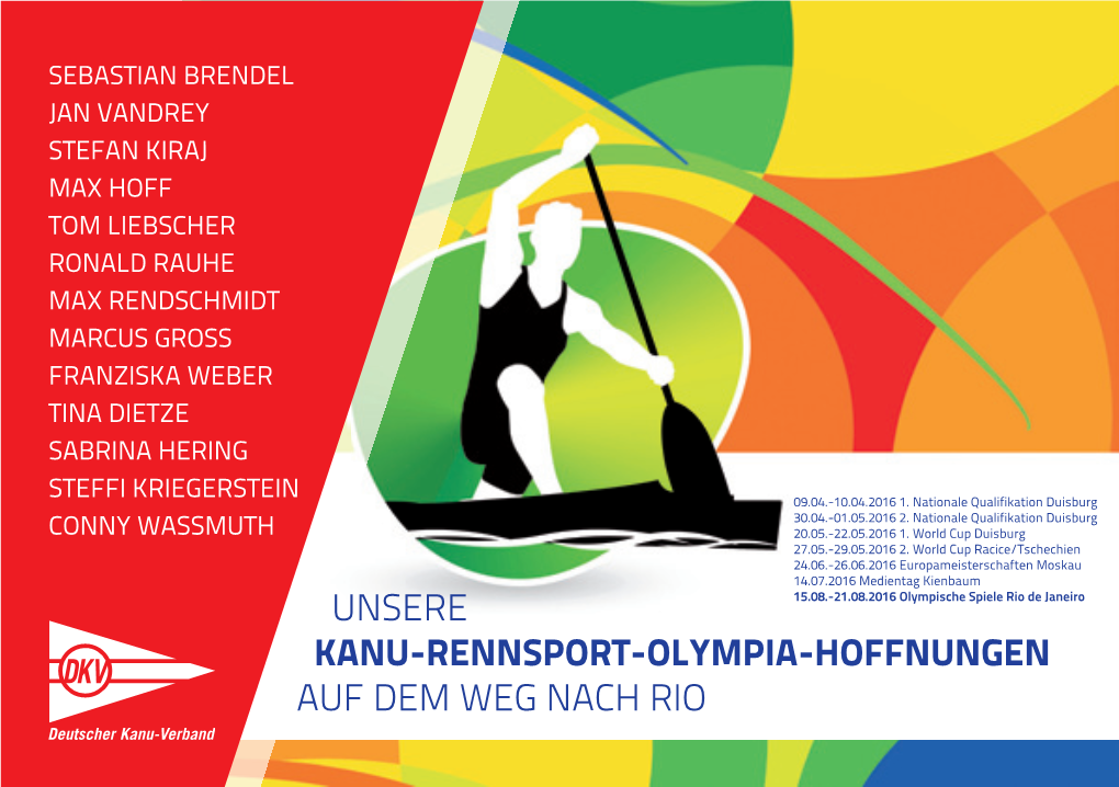 E-Broschüre Olympiahoffnungen Im Kanu-Rennsport
