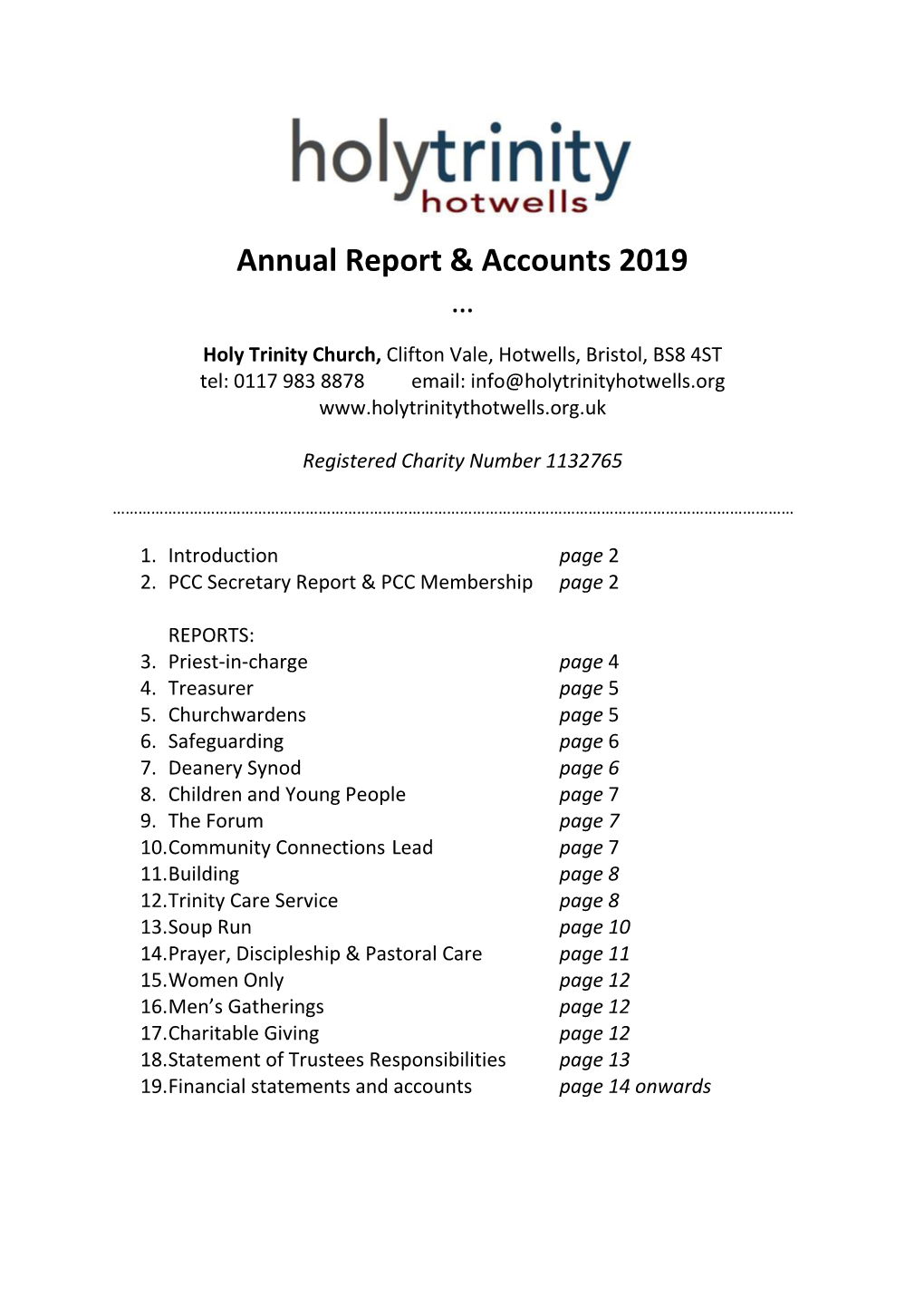 Annual Report & Accounts 2019 …