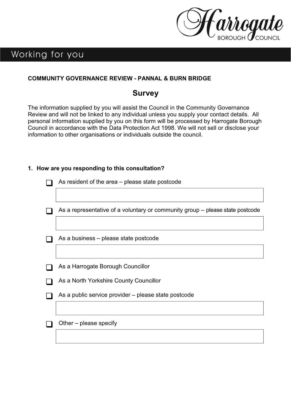 Pannal and Burn Bridge Survey