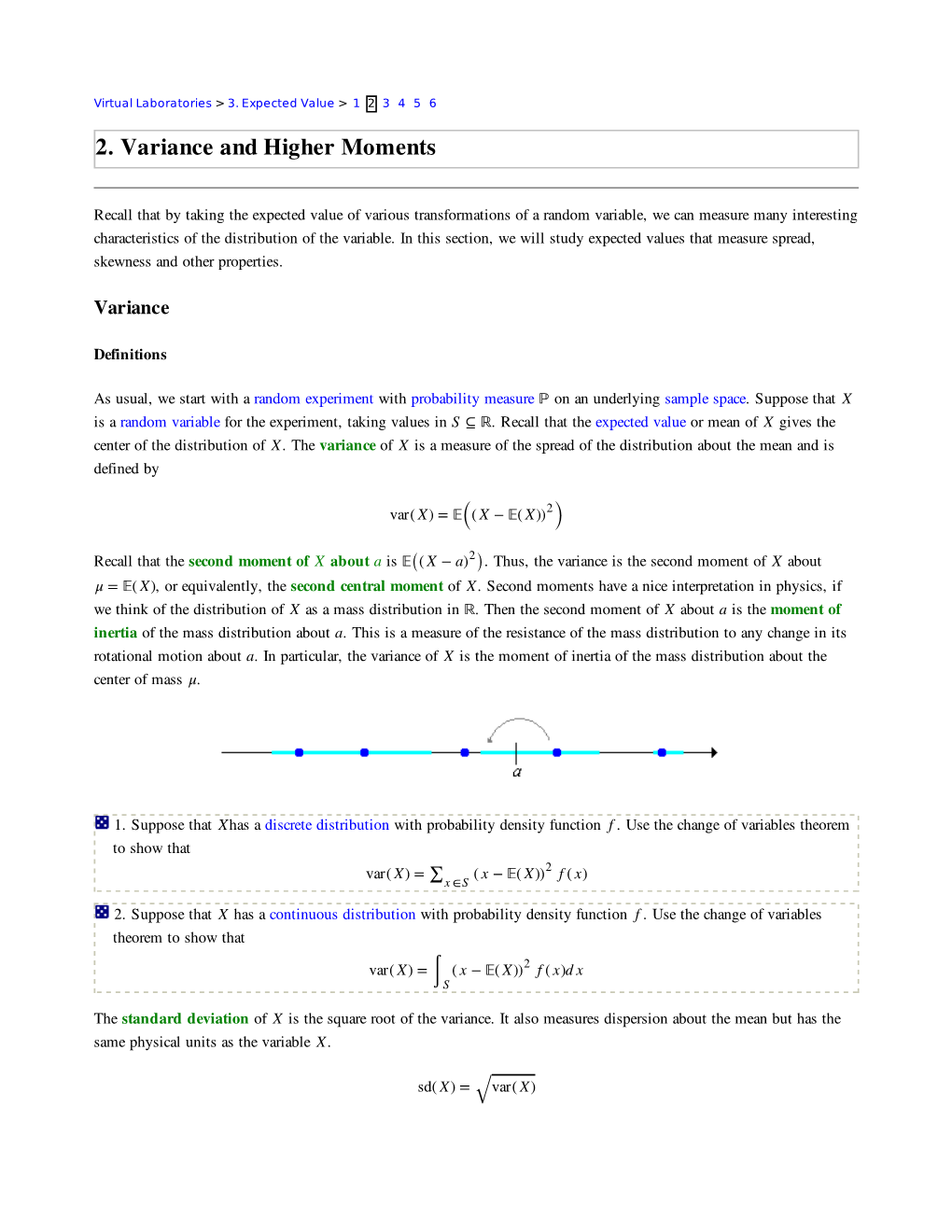 2. Variance and Higher Moments