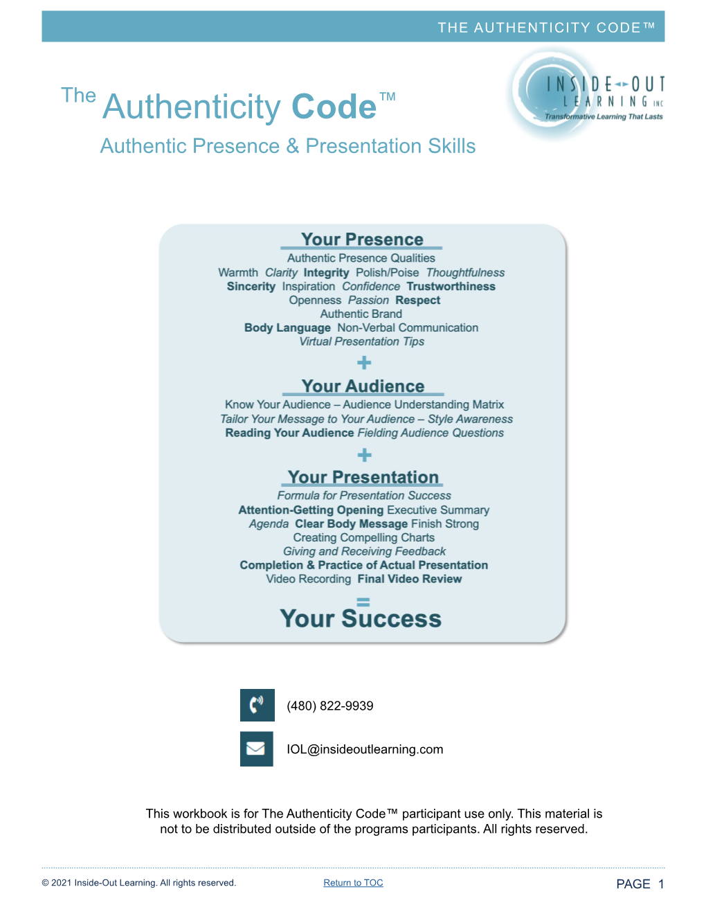 The Authenticity Code™