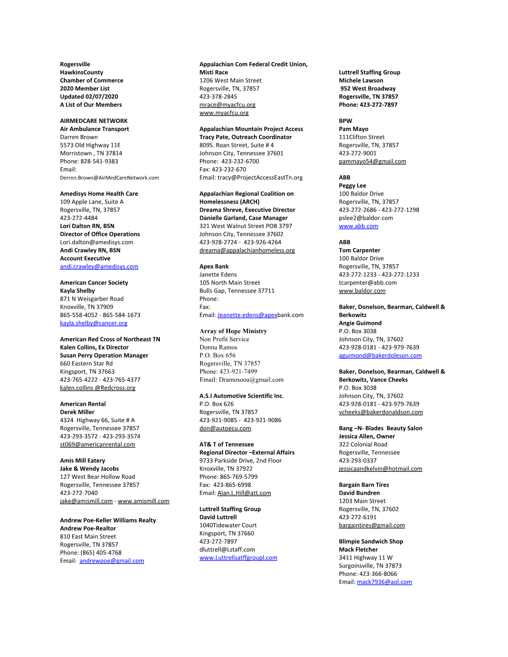 2-2020 Chamber Membership.Pdf