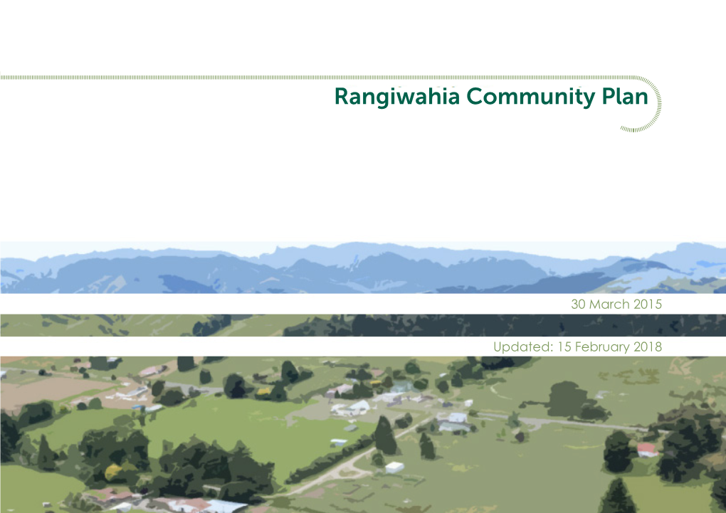 Rangiwahia Community Plan