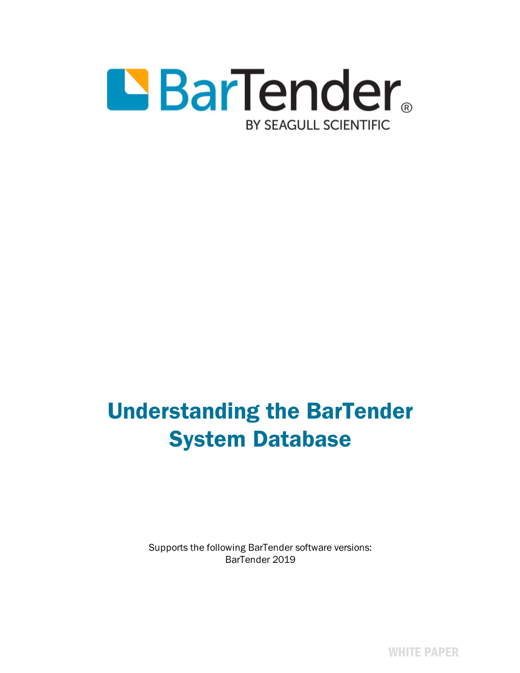 Understanding the Bartender System Database