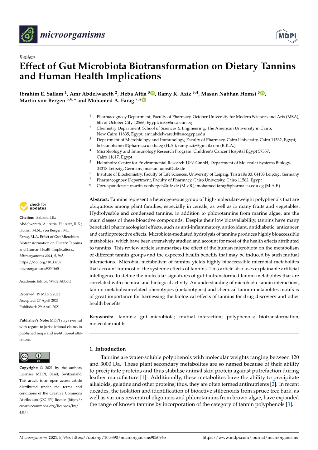 Effect of Gut Microbiota Biotransformation on Dietary Tannins and Human Health Implications