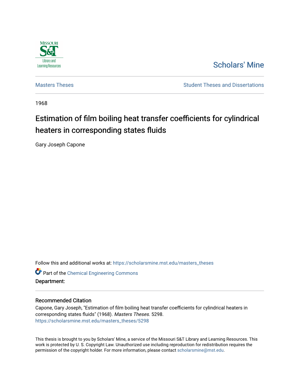 Estimation of Film Boiling Heat Transfer Coefficients for Cylindrical Heaters in Corresponding States Fluids