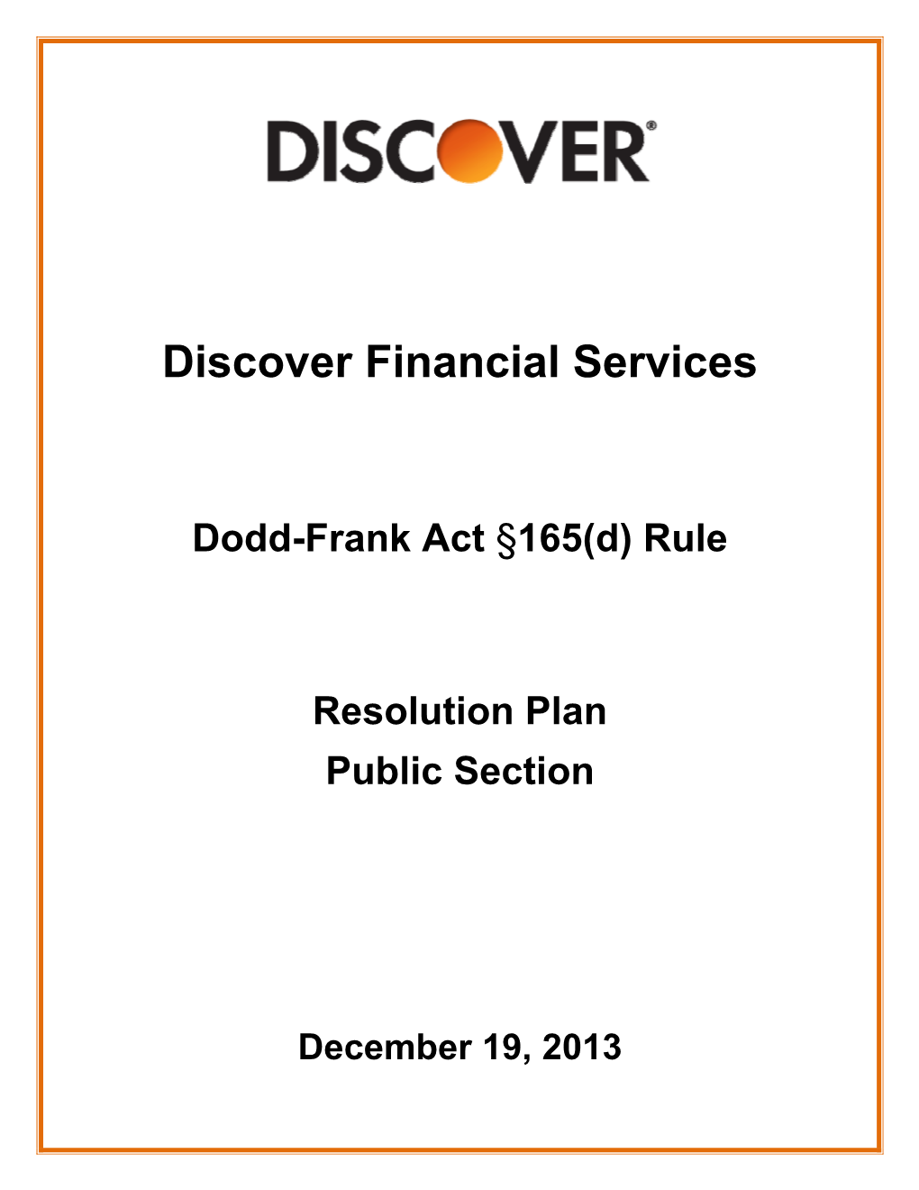 Discover Financial Services