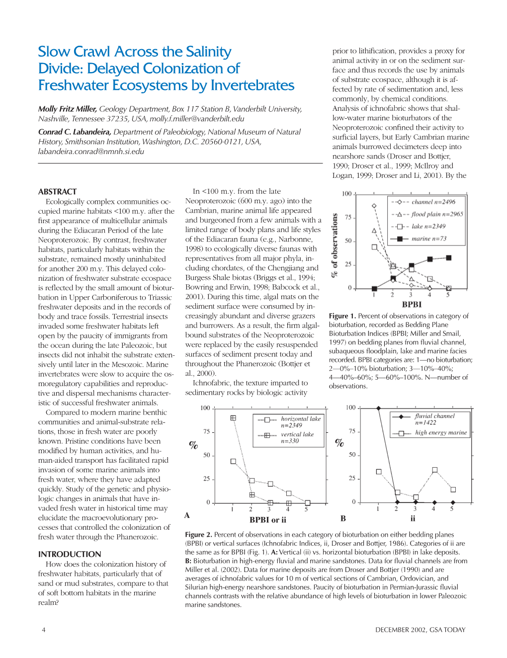 Delayed Colonization of Freshwater Ecosystems by Invertebrates