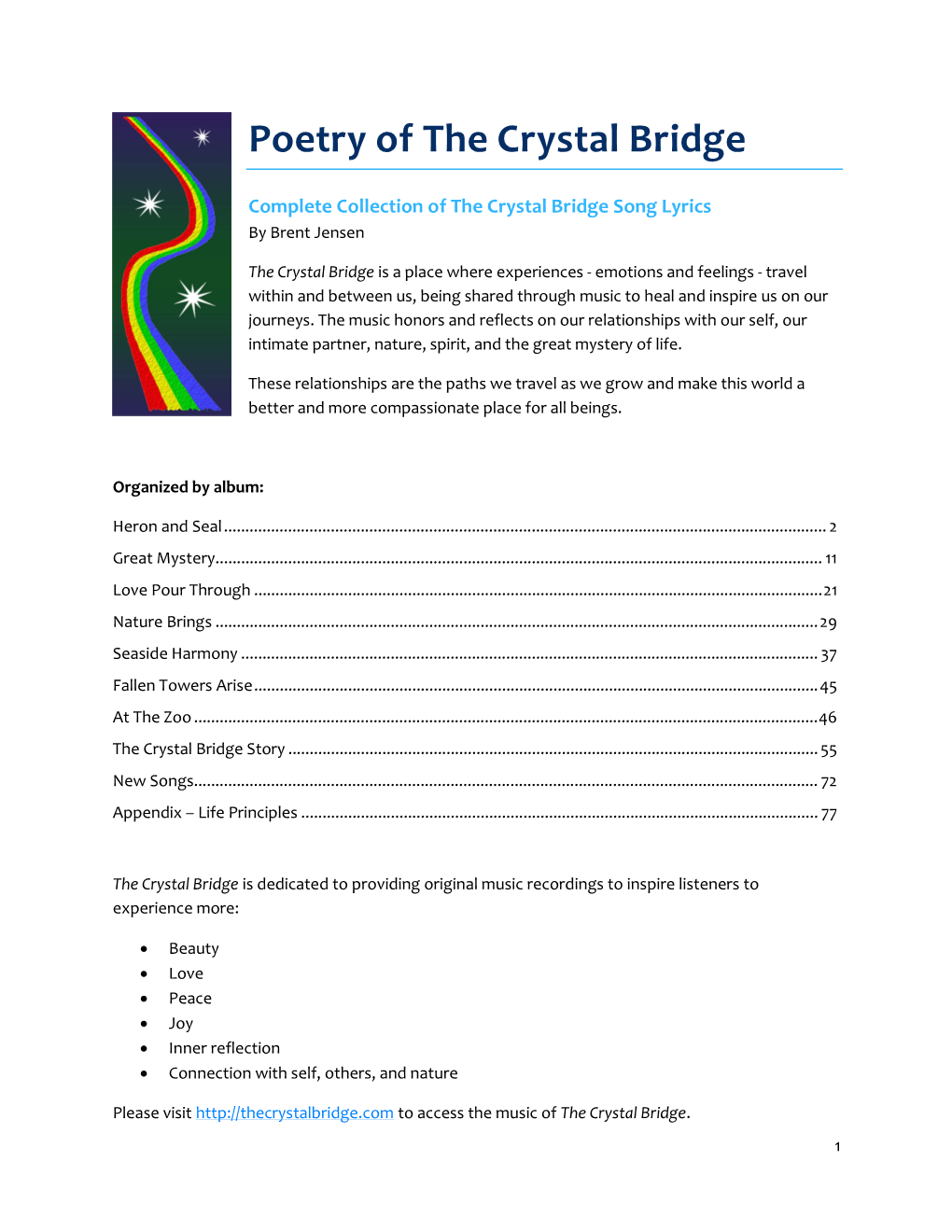 Poetry of the Crystal Bridge