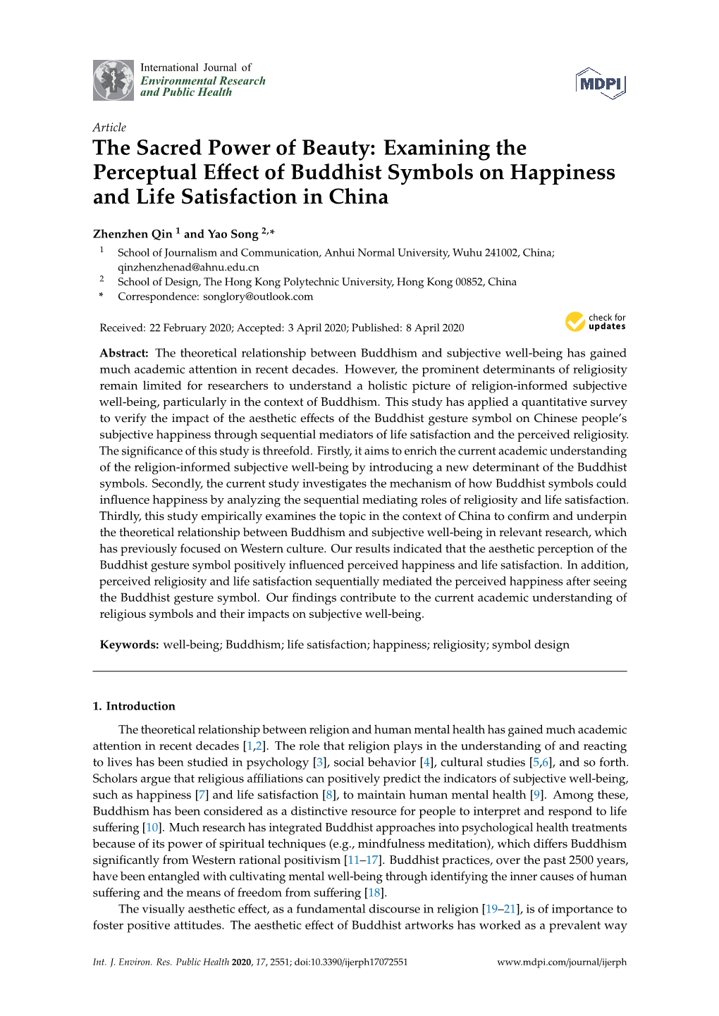 Examining the Perceptual Effect of Buddhist