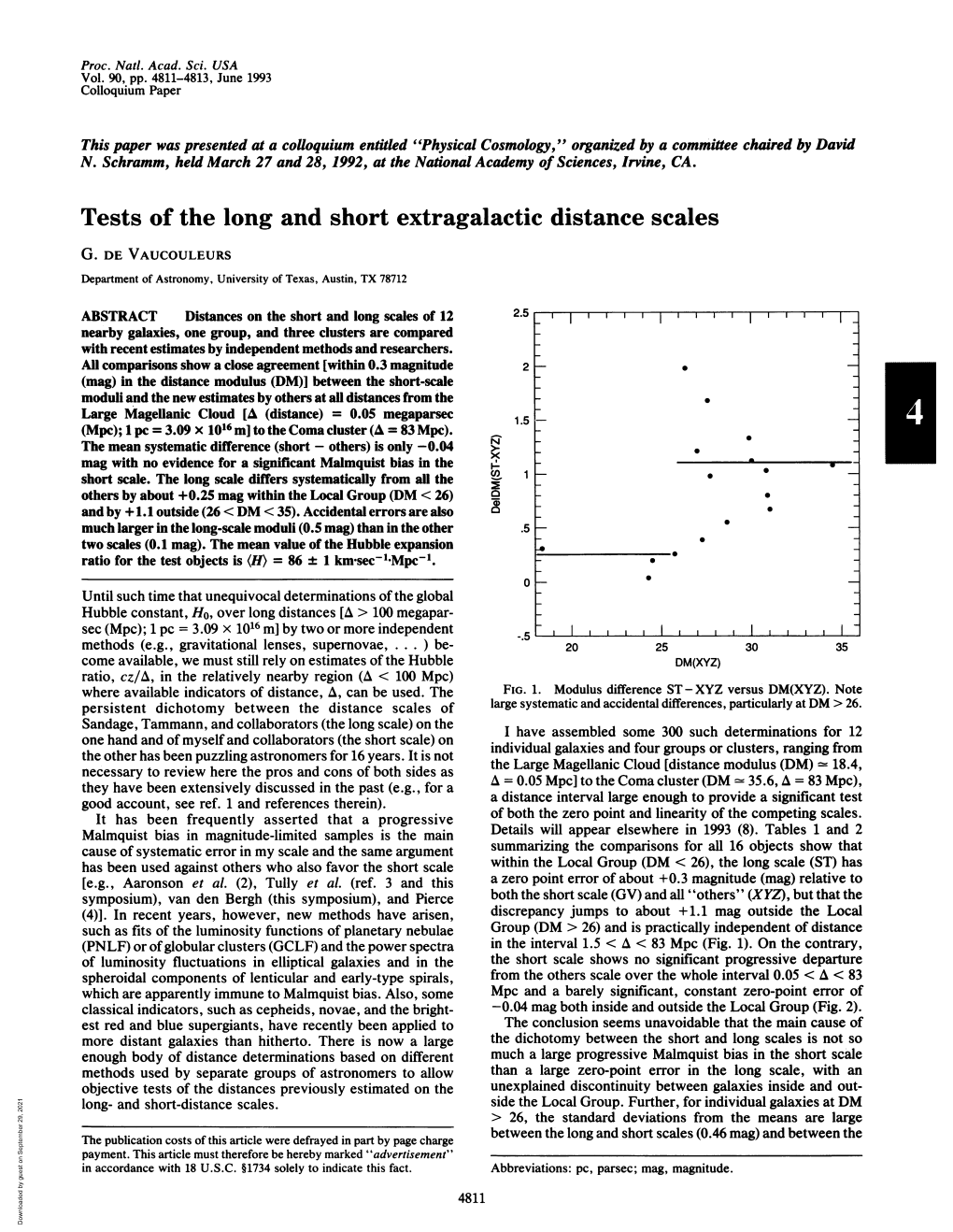 Tests of the Long and Short Extragalactic Distance Scales