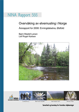 Overvåking Av Elvemusling I Norge