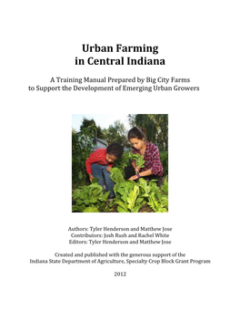 Urban Farming in Central Indiana