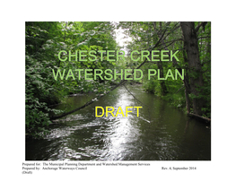 Chester Creek Watershed Plan (Draft)