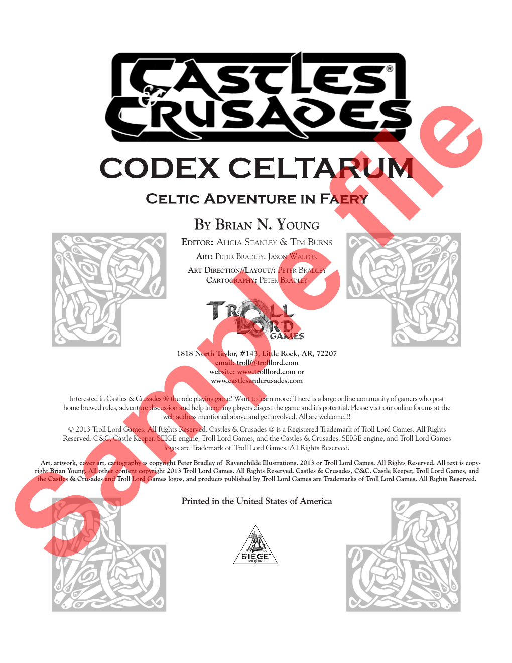 CODEX CELTARUM Celtic Adventure in Faery