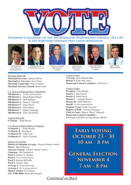 Early Voting October 23