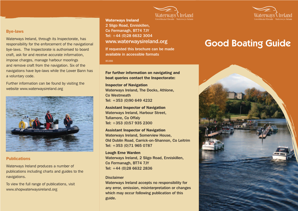 Good Boating Guide Bye-Laws
