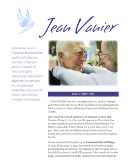 Jean Vanier Was a Canadian Humanitarian and Social Visionary