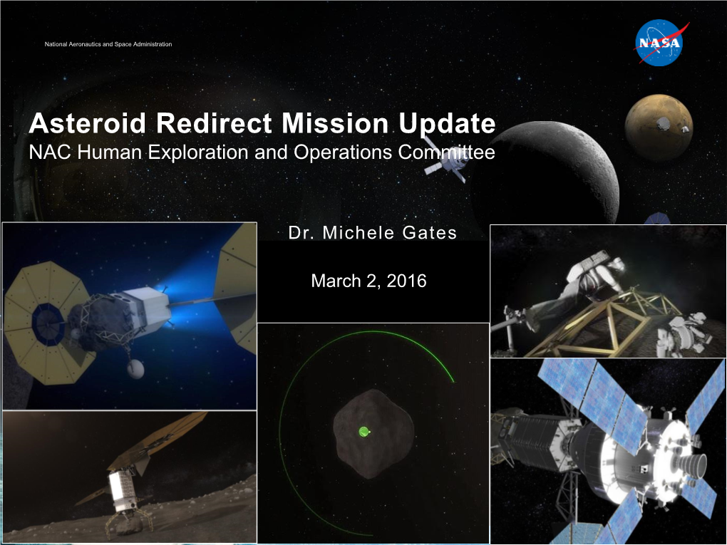 Asteroid Redirect Mission Status