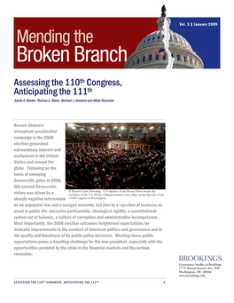 Assessing the 110Th Congress, Anticipating the 111Th Sarah A