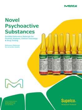 Novel Psychoactive Substances Certified Reference Materials for Forensic Analysis, Clinical Toxicology & Drug Testing