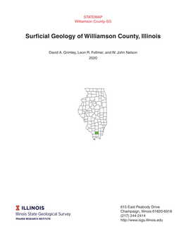 Surficial Geology of Williamson County, Illinois