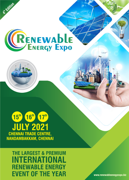July 2021 Chennai Trade Centre, Nandambakkam, Chennai