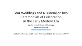 Four Weddings and a Funeral Or
