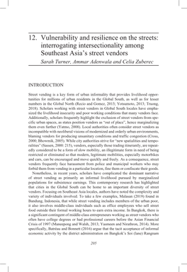 Interrogating Intersectionality Among Southeast Asia's Street Vendors