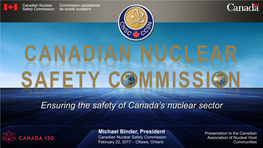 Ensuring the Safety of Canada's Nuclear Sector