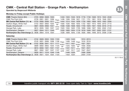 CMK - Central Rail Station - Grange Park - Northampton Operated by Stagecoach Midlands X6
