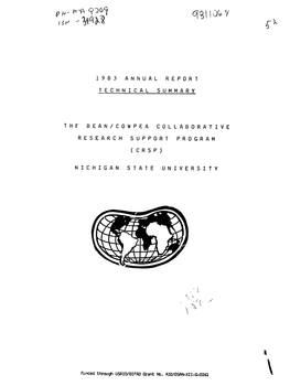 1983 Annual Report Technical Summary the Bean/Cowpea Collaborative